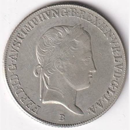 I. ferenc 20 krajcár 1838.B Ezüst 583  6,6g  26,6mm