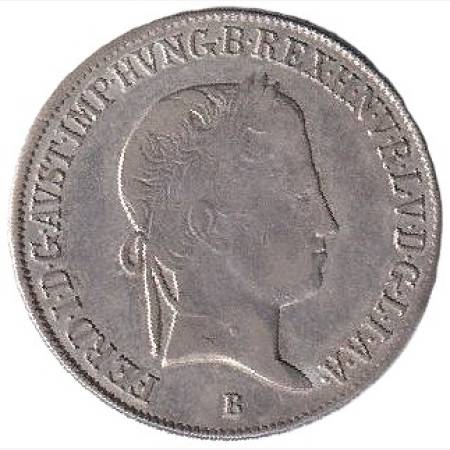 I. ferenc 20 krajcár 1841.B Ezüst 583  6,6g  26,6mm