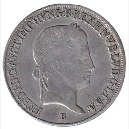 I. ferenc 20 krajcár 1842.B Ezüst 583  6,6g  26,6mm