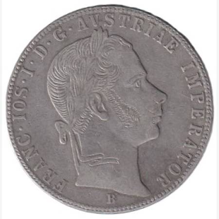 Ferenc József 1 Florin 1859.B Ezüst 900  12,34g  29mm