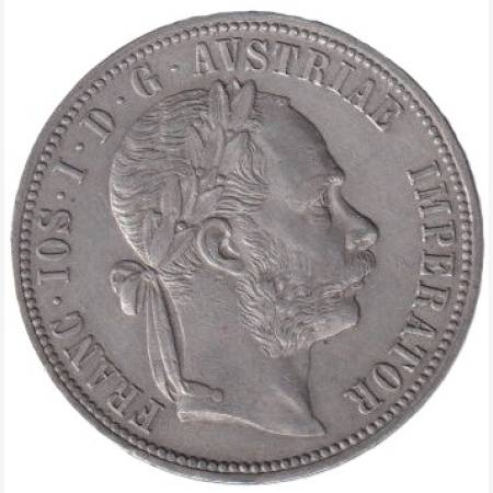 Ferenc József 1 Florin 1891.A Ezüst 900  12,34g  29mm