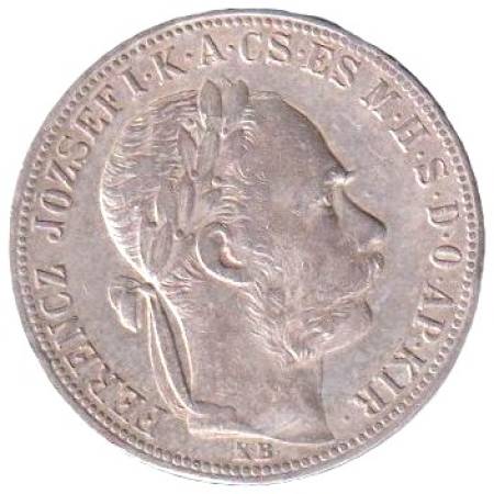 Ferenc József 1 Forint 1885.KB Ezüst 900 12,34g 29mm Ferenc József 1 Forint 1885.KB Ezüst 900 12,34g 29mm