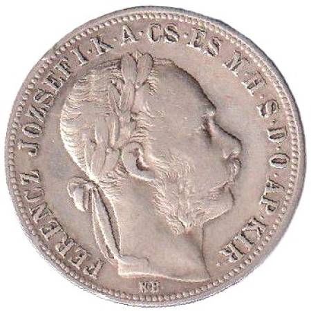 Ferenc József 1 Forint 1891.KB Fiume Ezüst 900 12,34g 29mm Ferenc József 1 Forint 1891.KB Fiume Ezüst 900 12,34g 29mm