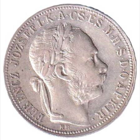 Ferenc József 1 Forint 1892.KB Fiume Ezüst 900 12,34g 29mm Ferenc József 1 Forint 1892.KB Fiume Ezüst 900 12,34g 29mm