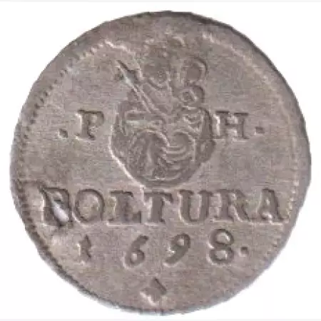 I.Lipót 1 poltura 1698  Ezüst  0,8g   17mm