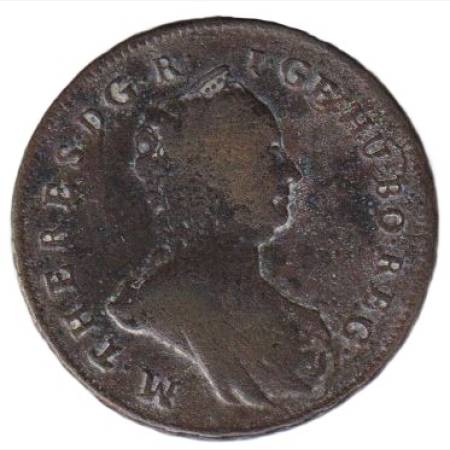 Mária Terézia poltura 1765.  Bronz