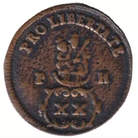 Rákóczi XX poltura 1705PH  Bronz Múzeumi másolat