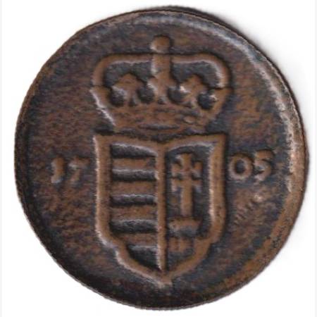 Rákóczi XX poltura 1705PH  Bronz Múzeumi másolat