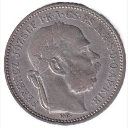 Ferenc József 1 korona 1895.KB Ezüst 835 5g 23mm Ferenc József 1 korona 1895.KB Ezüst 835 5g 23mm