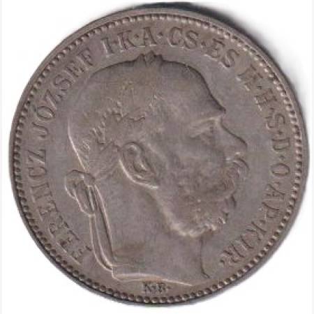 Ferenc József 1 korona 1896.KB Ezüst 835 5g 23mm Ferenc József 1 korona 1896.KB Ezüst 835 5g 23mm