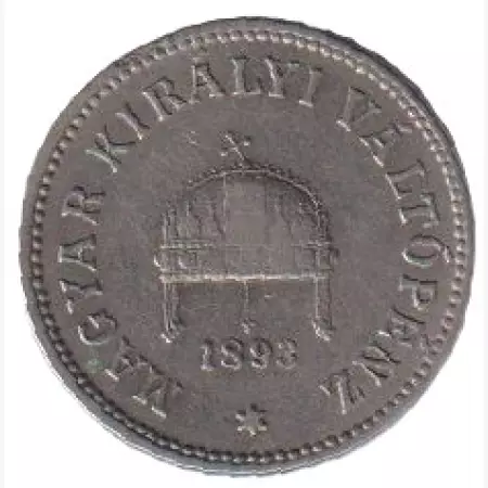 Ferenc József 10 fillér 1893.KB  Nikkel