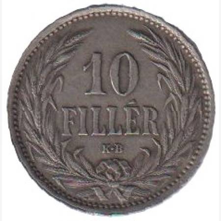 Ferenc József 10 fillér 1909.KB Nikkel Ferenc József 10 fillér 1909.KB Nikkel