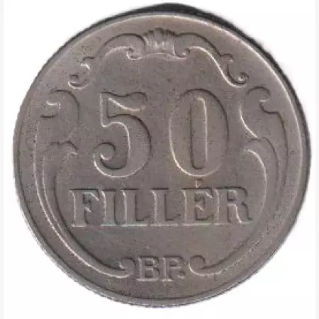 Magyar Királyság 50 fillér  1940.   Nikkel