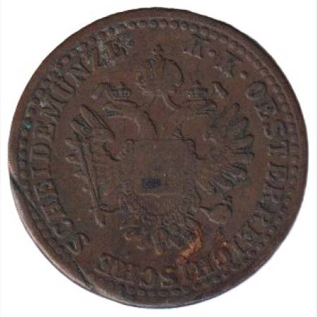 Ferenc József 2 krajcár 1851.G Bronz Ferenc József 2 krajcár 1851.G Bronz