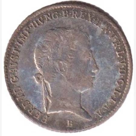 V. Ferdinánd 10 krajcár 1839.B RITKA Ezüst 500 3,89g 23mm V. Ferdinánd 10 krajcár 1839.B RITKA Ezüst 500 3,89g 23mm