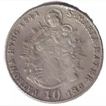 V. Ferdinánd 10 krajcár 1841.B  Ezüst 500  3,89g  23mm