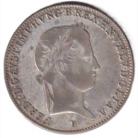 V. Ferdinánd 10 krajcár 1842.B  Ezüst 500  3,89g  23mm