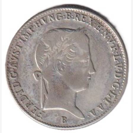 V. Ferdinánd 10 krajcár 1843.B  Ezüst 500  3,89g  23mm