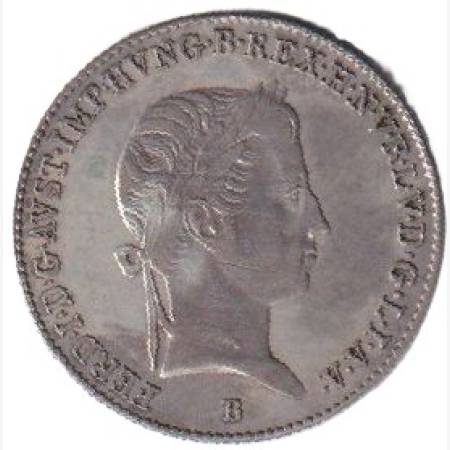 V. Ferdinánd 10 krajcár 1847.B  Ezüst 500  3,89g  23mm