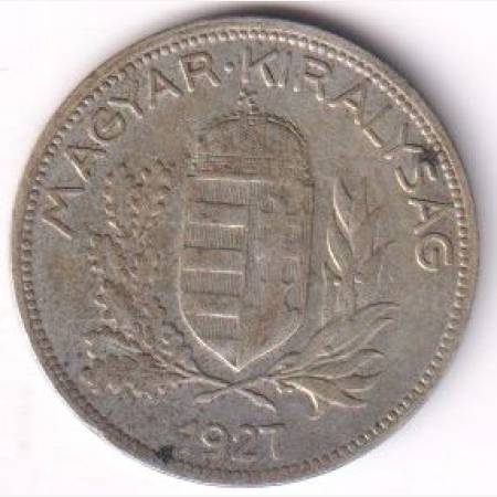1 Pengő 1927 Ezüst 640 5g 22,88mm 1 Pengő 1927 Ezüst 640 5g 22,88mm