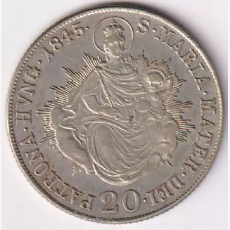 V.Ferdinánd 20 krajcár 1845.B Ezüst 640  6,68g  26mm