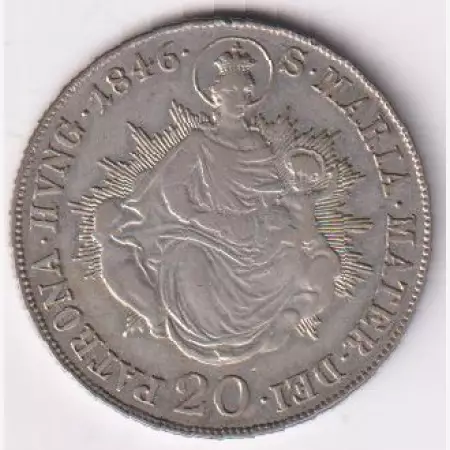 V.Ferdinánd 20 krajcár 1846.B Ezüst 640  6,68g  26mm
