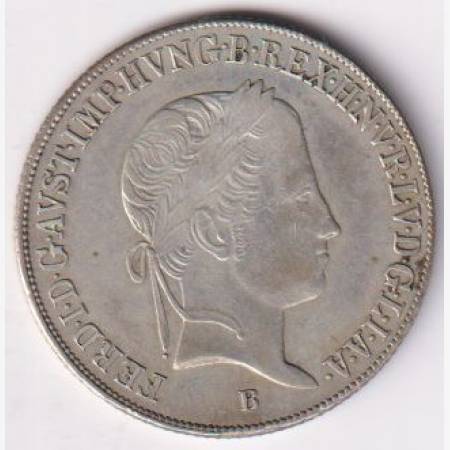 V.Ferdinánd 20 krajcár 1847.B Ezüst 640  6,68g  26mm