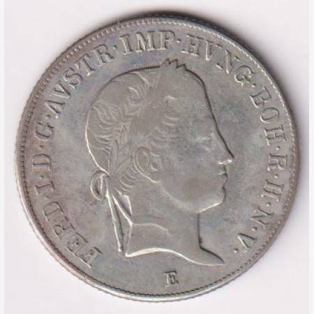 V.Ferdinánd 20 krajcár 1843.E Ezüst 640  6,68g  26mm