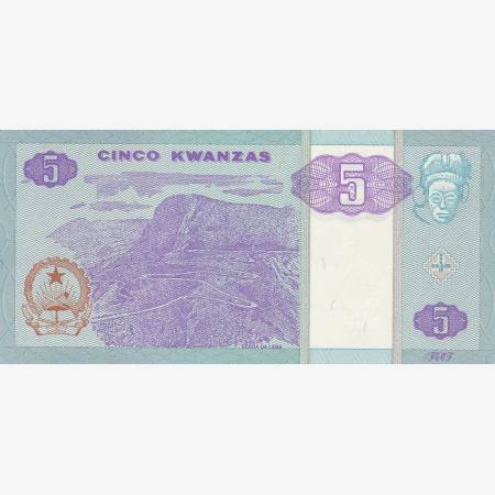 Angola 5 kwanzas 2011.    P 144c   (N)