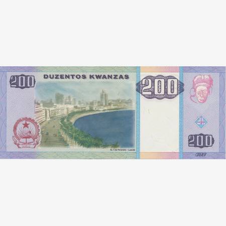 Angola 200 kwanzas 2003.    P 148a   (N)