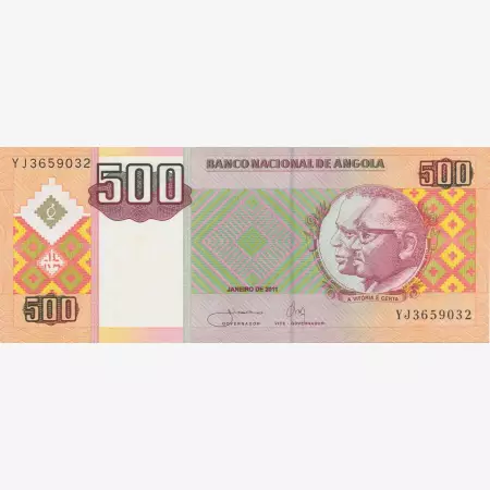 Angola 500 kwanzas 2011.    P 149   (N)