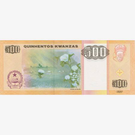 Angola 500 kwanzas 2011.    P 149   (N)