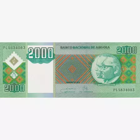 Angola 2000 kwanzas 2011.    P 151   (N)