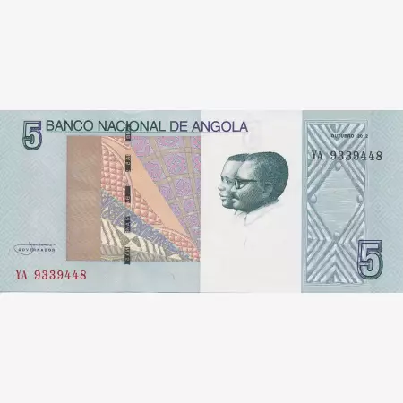 Angola 5 kwanzas 2012.    P 151A   (N)
