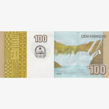 Angola 100 kwanzas 2012.    P 153   (N)