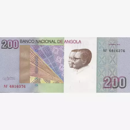 Angola 200 kwanzas 2012.    P 154   (N)