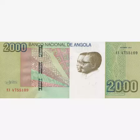Angola 2000 kwanzas 2012.    P 157 a  (N)