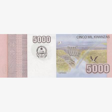 Angola 5000 kwanzas 2012. P 158 (N) Angola 5000 kwanzas 2012. P 158 (N)