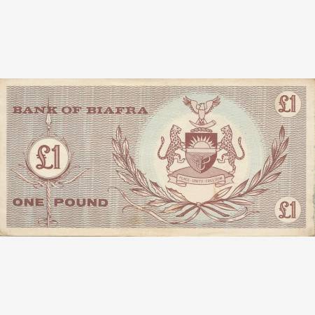 Biafra 1 pound 1967.   P 2   (N)