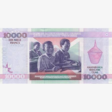 Burundi 10000 francs 2013. P 49b (N) Burundi 10000 francs 2013. P 49b (N)