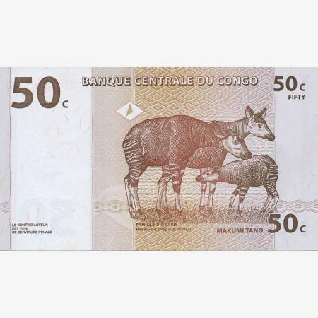 Kongo 50 cent 1997. P 84 (N) Kongo 50 cent 1997. P 84 (N)