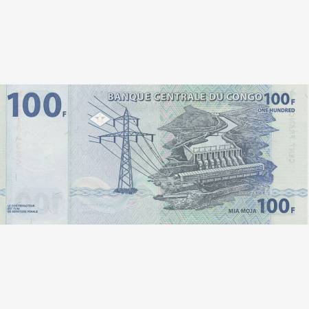 Kongo 100 francs 2000. P 92 (N) Kongo 100 francs 2000. P 92 (N)