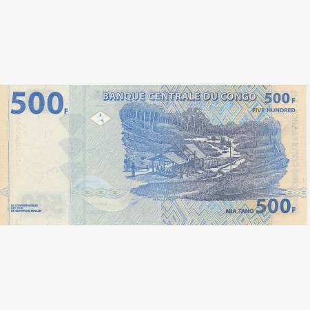 Kongo 500 francs 2002. P 96a (N) Kongo 500 francs 2002. P 96a (N)