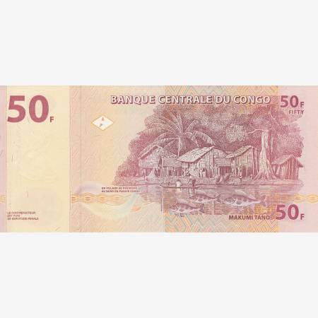 Kongo 50 francs 2007.   P 97a   (N)