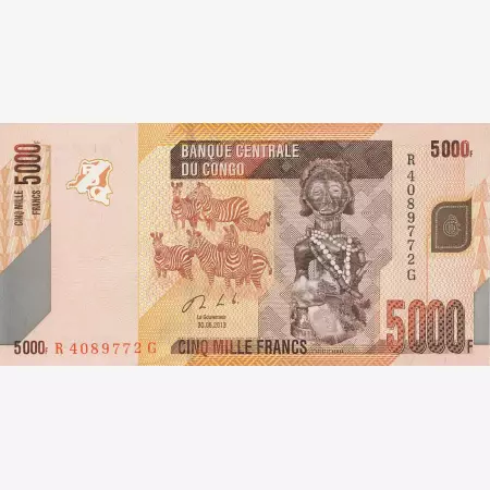 Kongo 5000 francs 2013.   P 102b   (N)