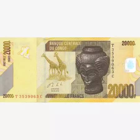 Kongo 20000 francs 2013.   P 104   (N)