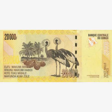 Kongo 20000 francs 2013.   P 104   (N)