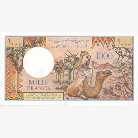 Dzsibuti 1000 francs 1991-2005. P 37 (N) Dzsibuti 1000 francs 1991-2005. P 37 (N)