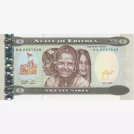 Eritrea 20 nakfa 1997.   P 4   (N)