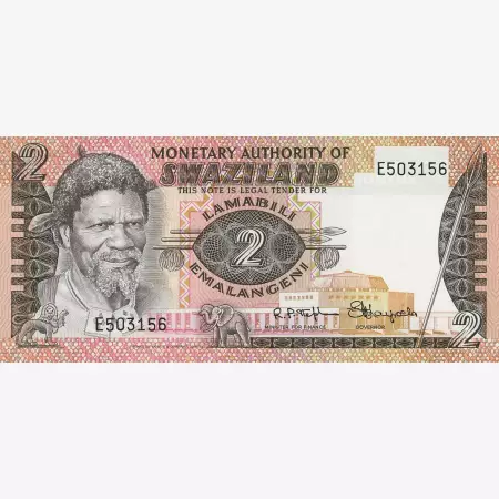 Szváziföld  2 emalangeni 1974.  P 2a   (N)
